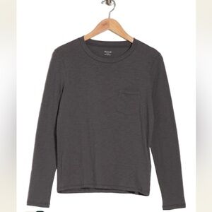 Madewell long sleeve cotton crew neck T-shirt size M